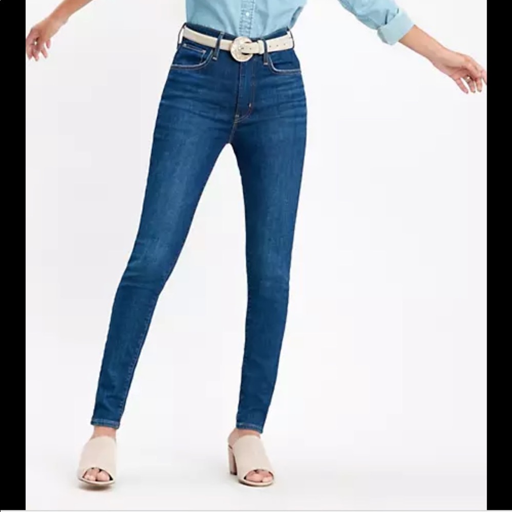 Levi Mile High Waist Super Skinny Jeans